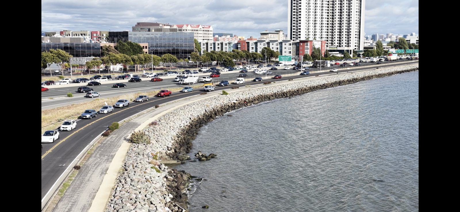 Bayfront Cityscape Aerial — Bay Area